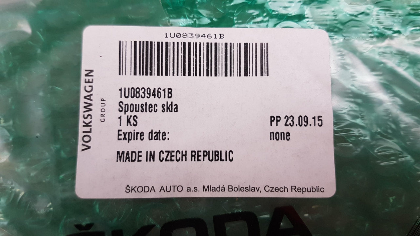 Original SKODA Octavia Fensterheber ohne Motor elektr. hinten links 1U0839461B