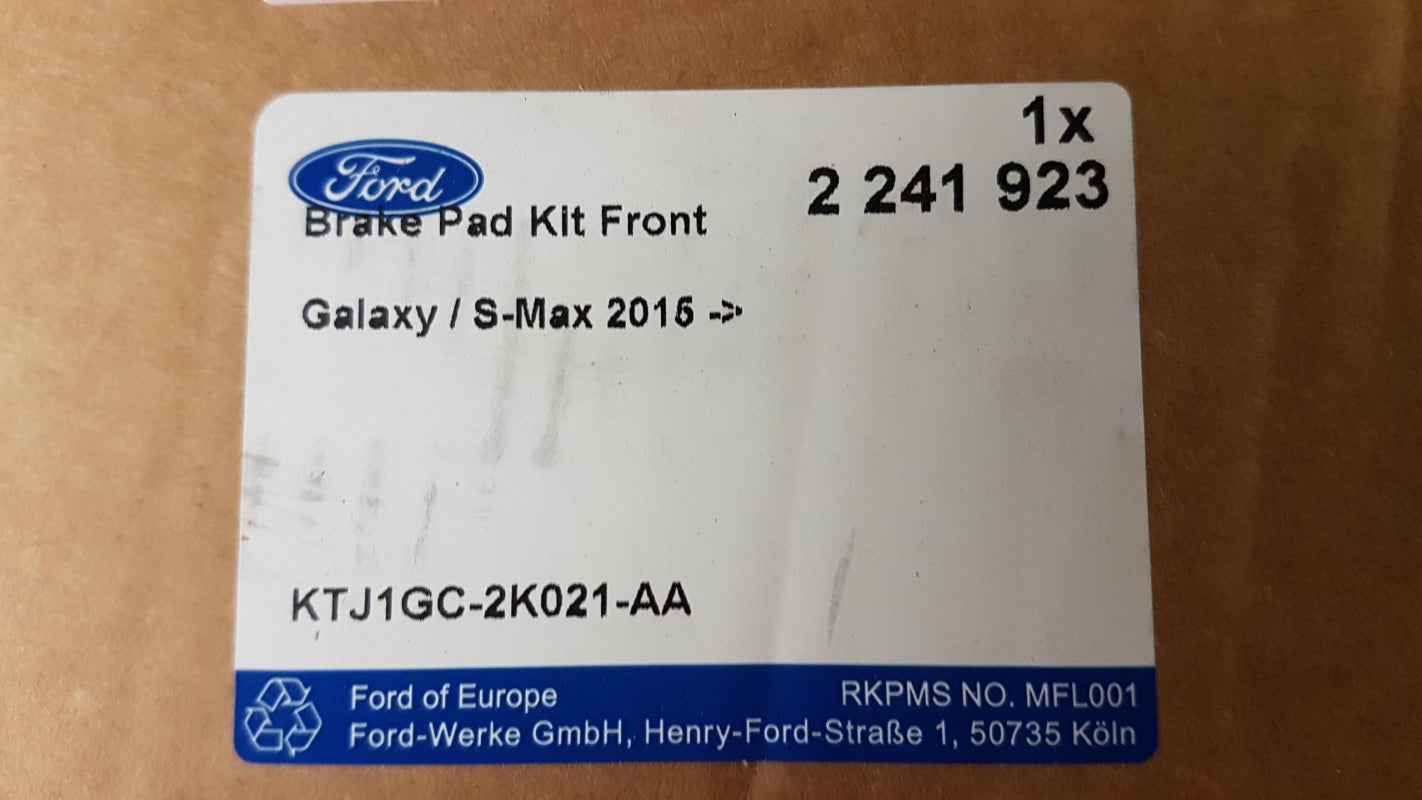 Original FORD Edge Galaxy S-Max 17 Zoll Bremsbeläge vorne 2241923