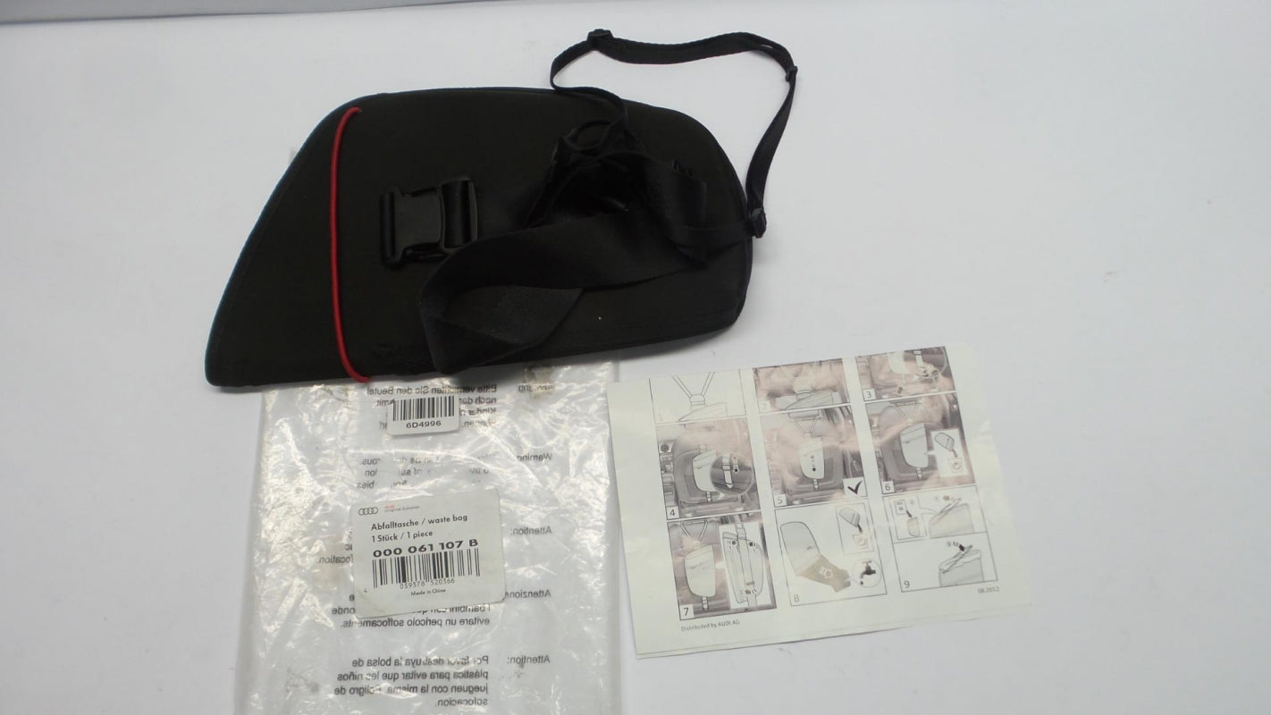Original AUDI alle modelle Abfalltasche für Rückenlehne schwarz 000061107B