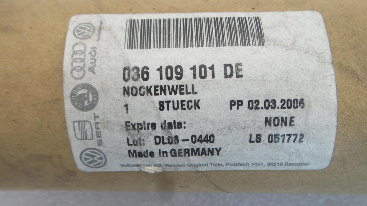 Original AUDI A2 VW Caddy Golf Polo 1.4/1.6i Nockenwelle Auslass 036109101DE