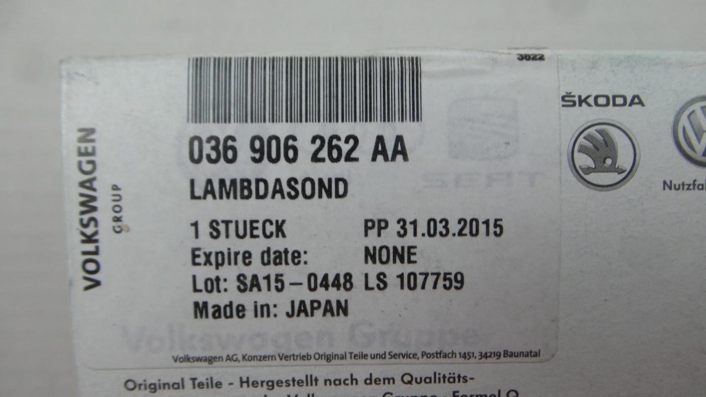 Original VW Caddy Golf Polo SKODA Fabia Octavia Lambdasonde 4-pol 036906262AA