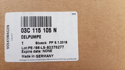 Original OE Volkswagen Ölpumpe 03C115105N