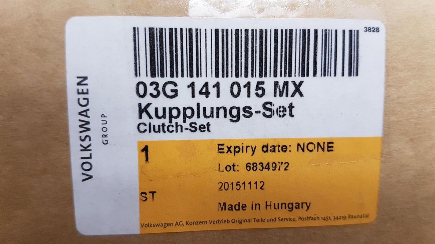 Original VW Transporter T5 T6 1.9 TDI Kupplungssatz 03G141015MX