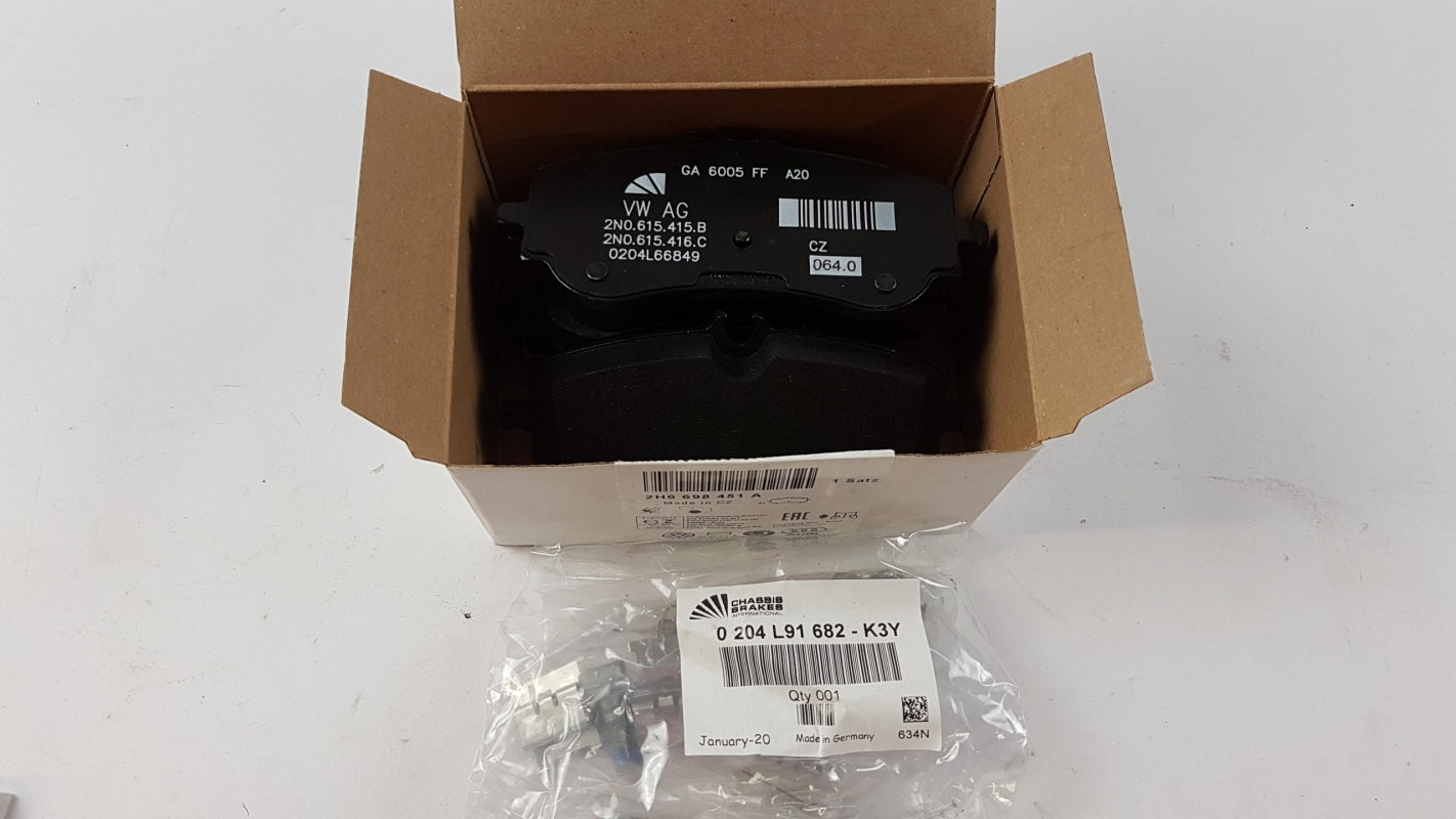 Original VW Amarok Crafter 2017- Bremsbeläge Satz Hinten 2H6698451A