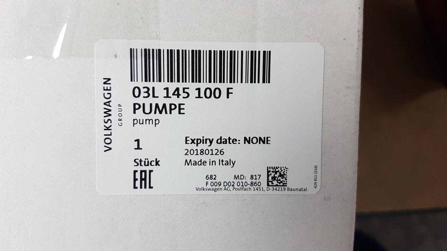 Original OE Volkswagen Bremsanlage Vakuumpumpe 03L145100F