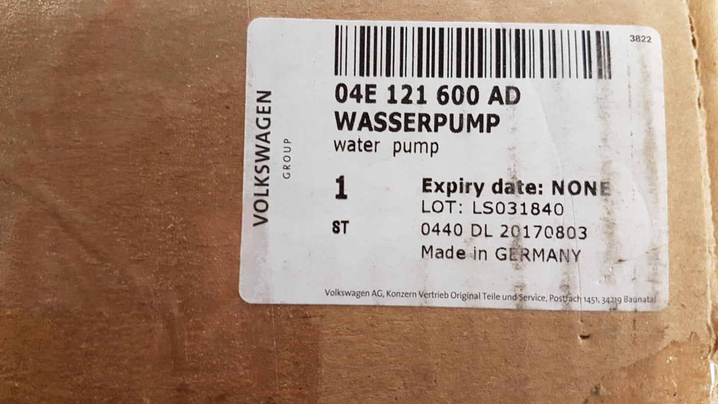 Original AUDI A1 A3 VW Golf 7 SKODA Octavia 2 1.2/1.4i Wasserpumpe 04E121600AD