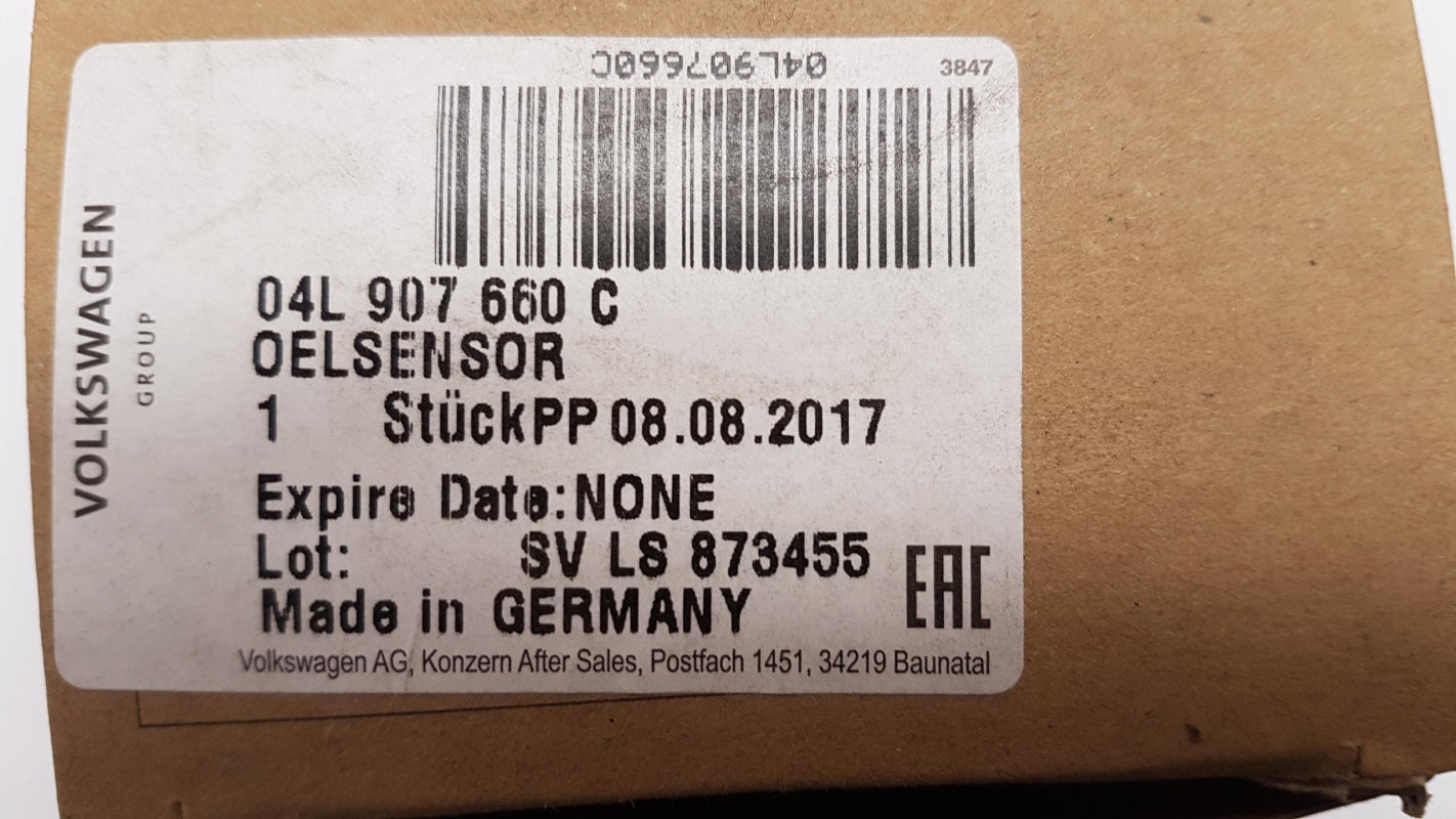 Original AUDI Q2 Q3 VW Golf7 Passat B8 T-Roc 1.6/2.0TDI Ölstandsensor 04L907660C