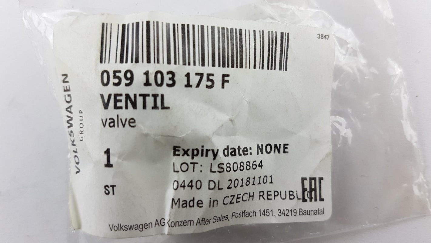 Original OE Volkswagen Rückschlagventil 059103175F