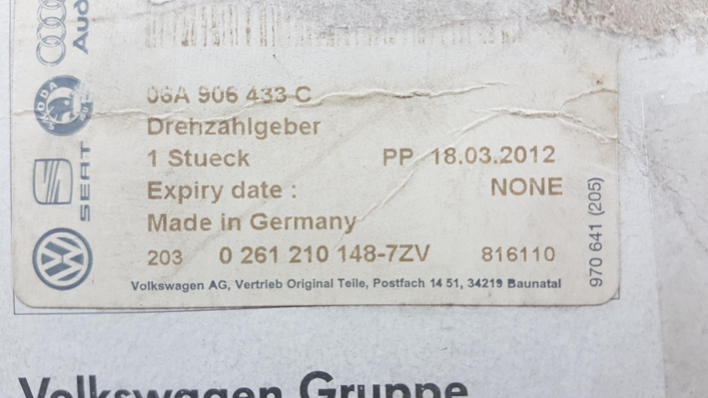 Original AUDI A3 A4 A6 A8 VW Beetle Golf Passat Kurbelwellensensor 06A906433C