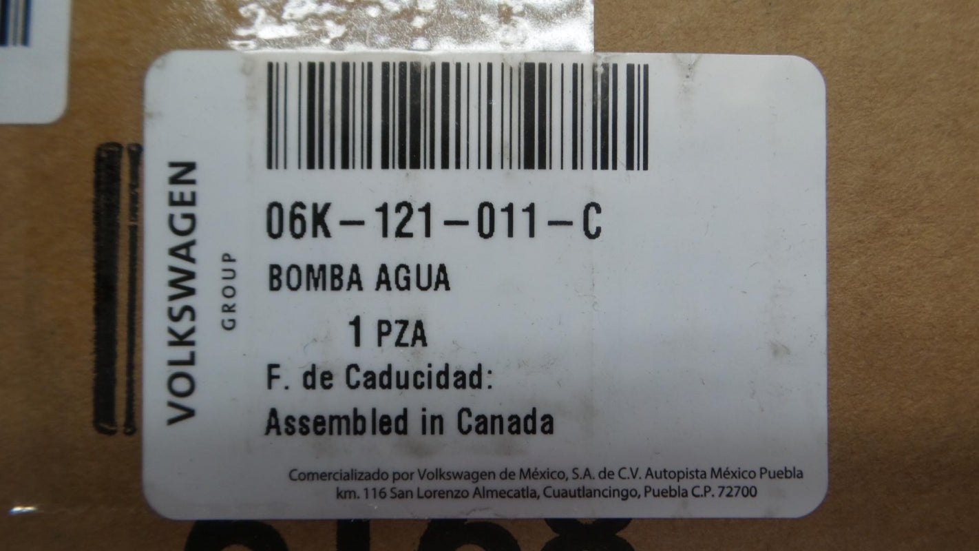 Original VW Atlas Jetta Beetle Passat Golf GTI Tiguan Wasserpumpe 06K121011C