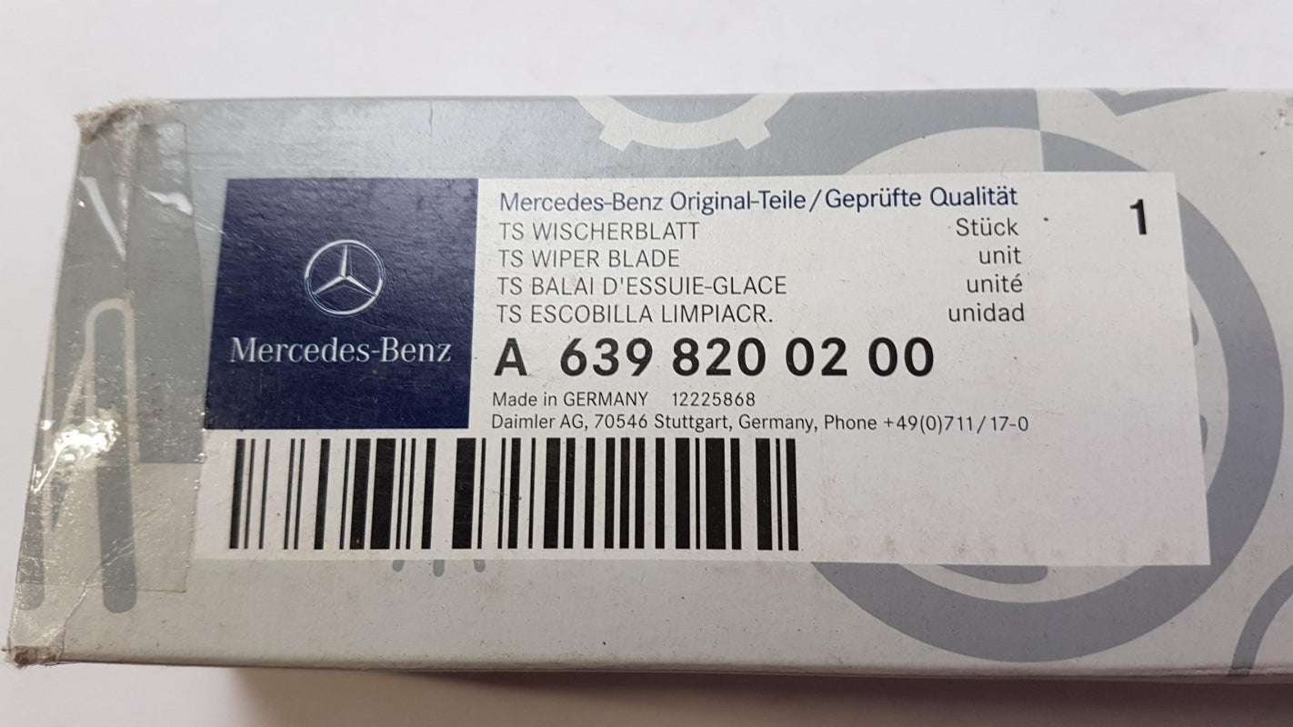 Original OE MERCEDES-BENZ Wischerblättersatz (2st) A6398200200