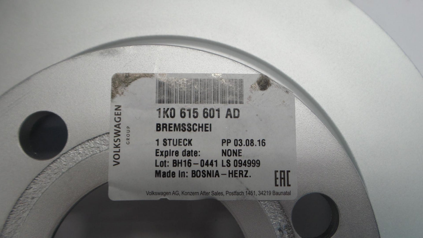 Original AUDI A3 VW Sharan Tiguan SKODA Superb Bremsscheibe hinten 1K0615601AD
