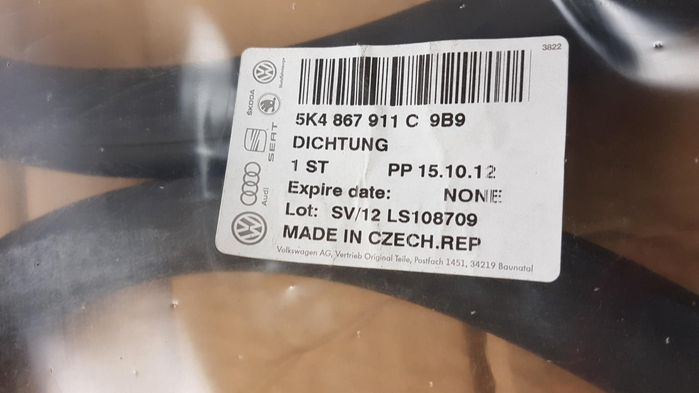 Original VW Golf R32 GTI Rabbit 2010-2013 Türdichtung 5K4867911C9B9