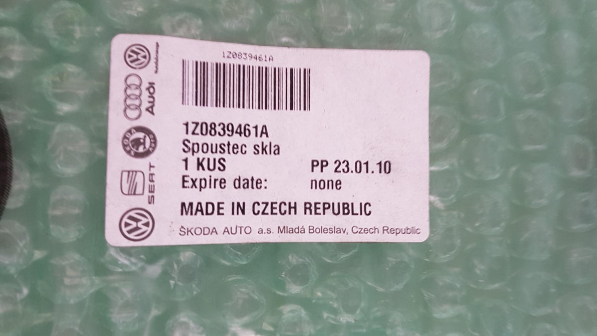 Original SKODA Octavia II (1Z) Fensterheber ohne Motor Hinten Links 1Z0839461A