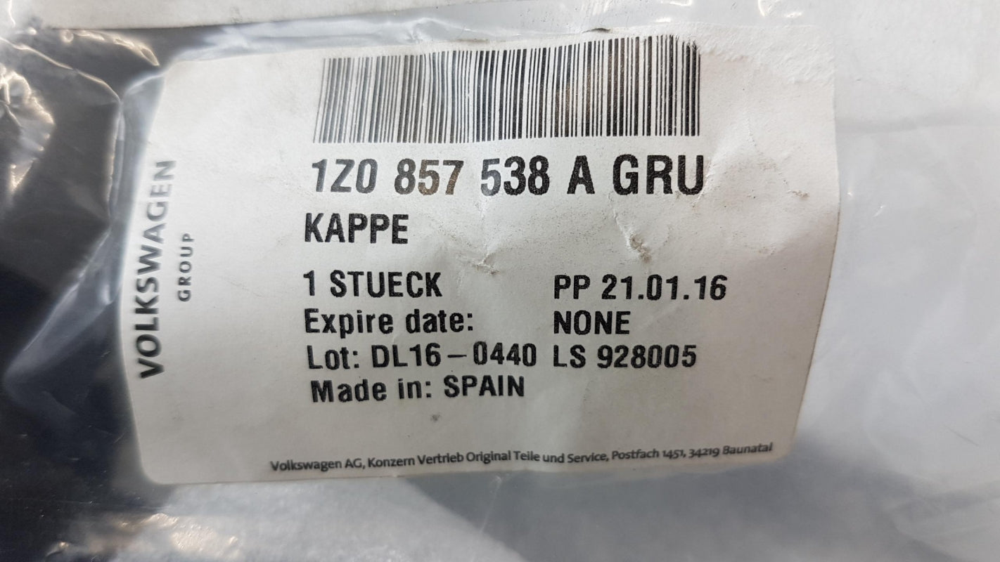 Original VW Polo IV SKODA Octavia I Außenspiegelkappe grund rechts 1Z0857538AGRU