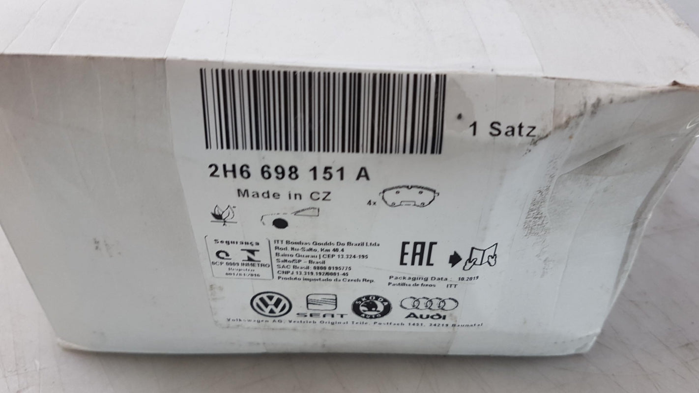 Original VW Amarok 2017- Bremsbeläge Satz Vorne 2H6698151A