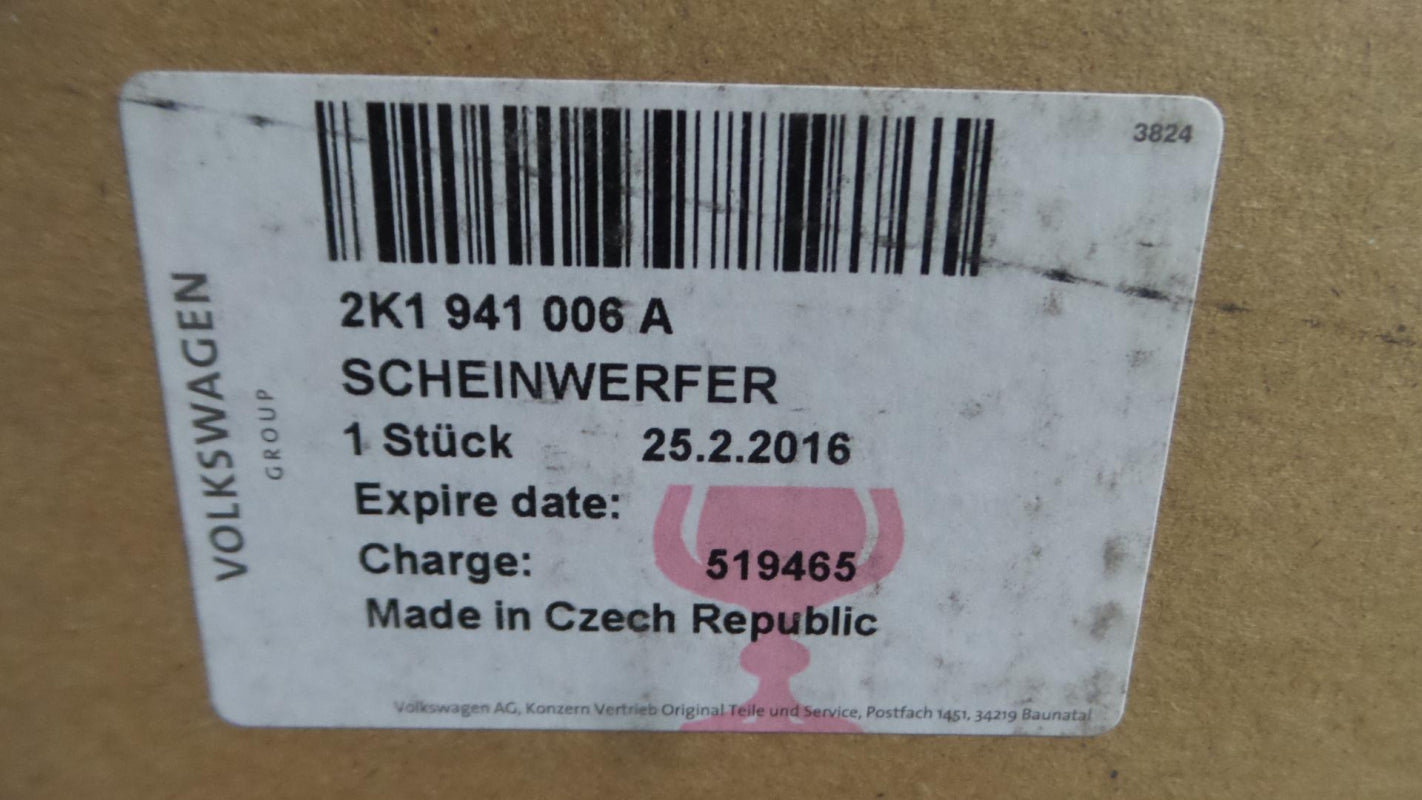 Original VW Caddy '15- Halogen Hauptscheinwerfer Frontlicht rechts 2K1941006A