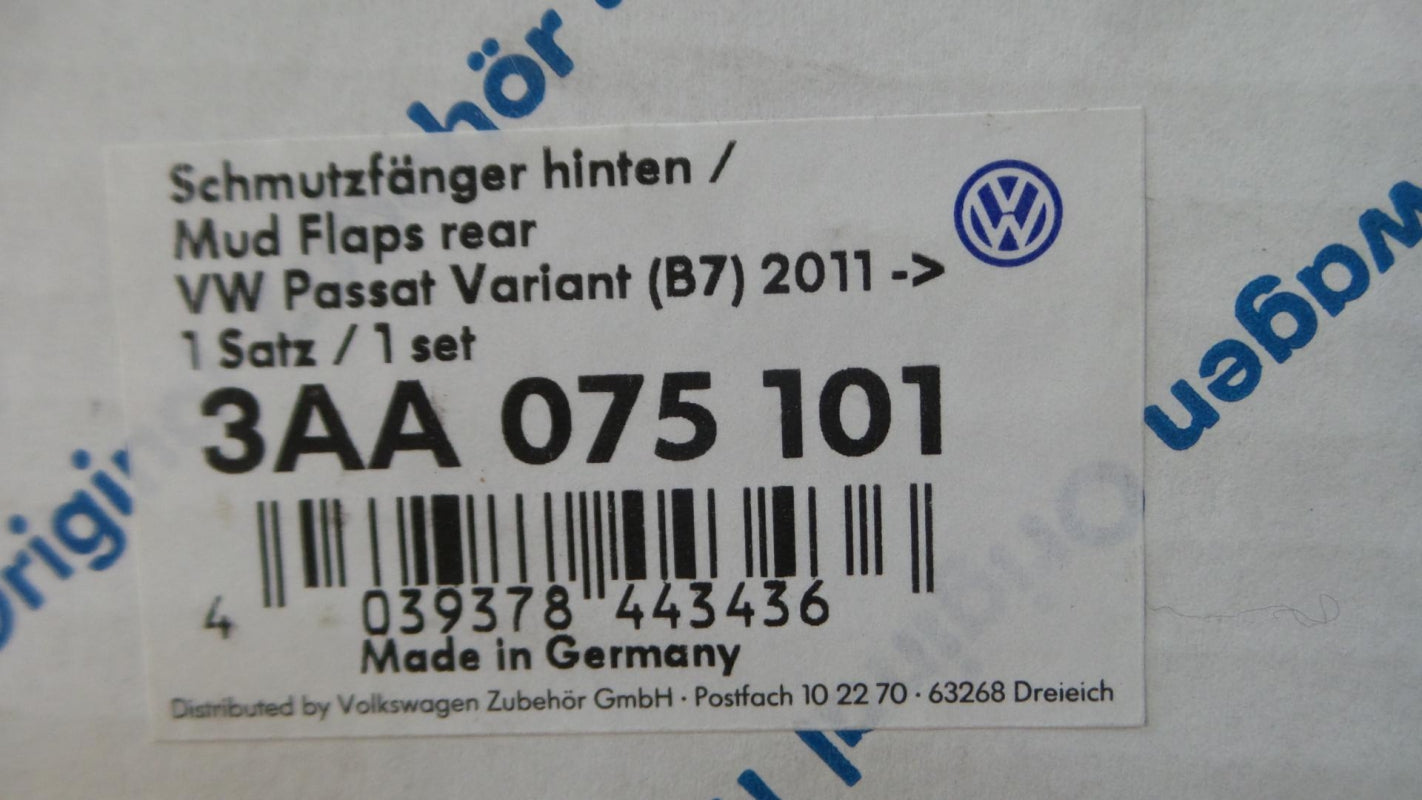 Original OE Volkswagen Schmutzfänger 3AA075101