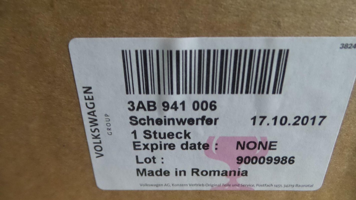 Original VW Passat B7 Halogen Hauptscheinwerfer Frontlicht rechts 3AB941006