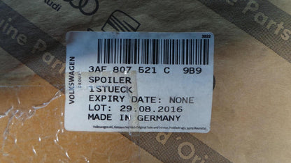 Original VW Passat B7 Spoiler für Hintere Stoßfänger satinschwarz 3AF807521C9B9