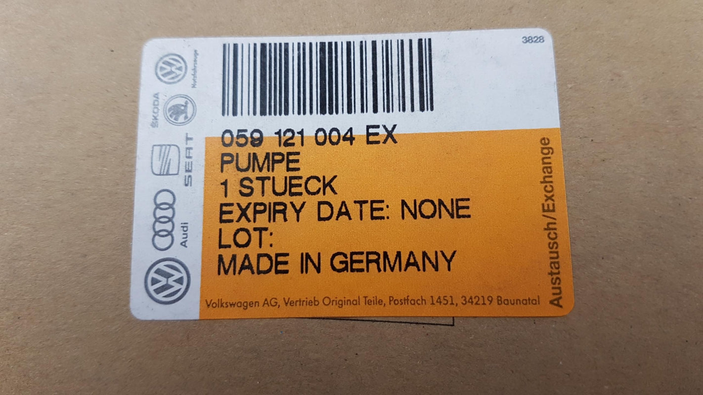 Original OE Volkswagen Wasserpumpe 059121004EX