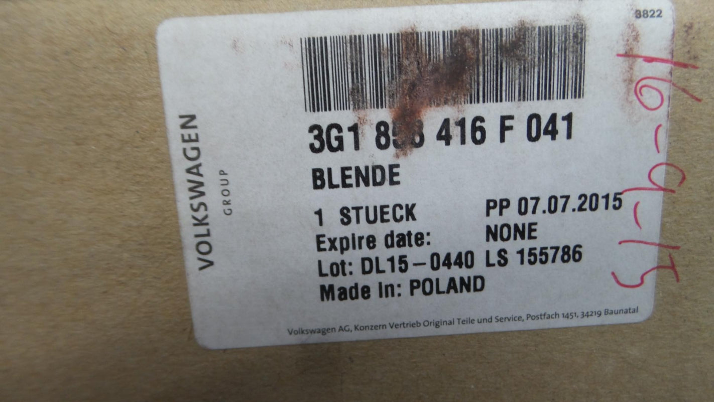 Original VW Passat Instrumententafel Verkleidung schwarz-glanz 3G1858416F041