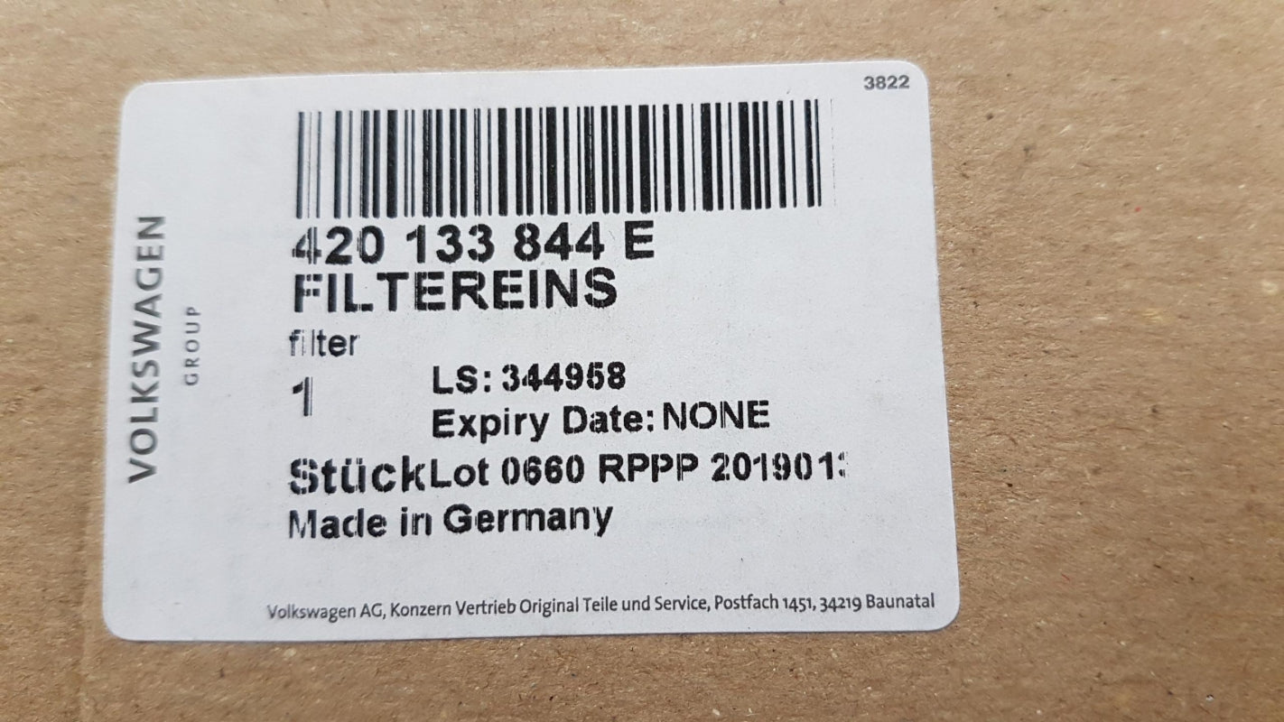 Original AUDI R8 LAMBORGHINI Huracan 5.2L V10 Luftfiltereinsatz 420133844E