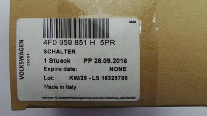 Original AUDI A3 II Q7 I RS3 Fensterheberschalter Fahrerseite 4F0959851H5PR