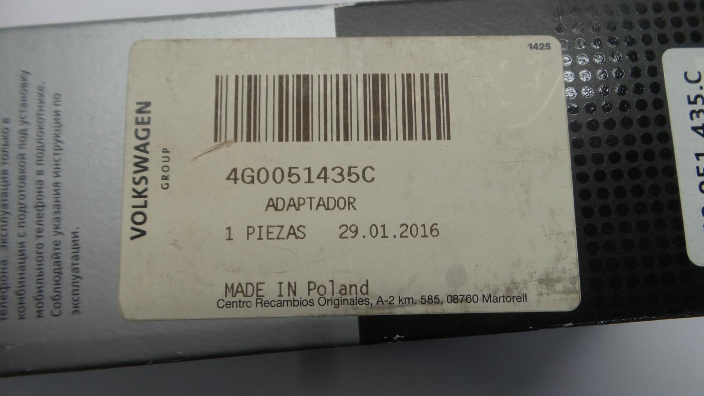 Original AUDI viele Modelle Handy Anschlusssatz Universal mit Type-A 4G0051435C