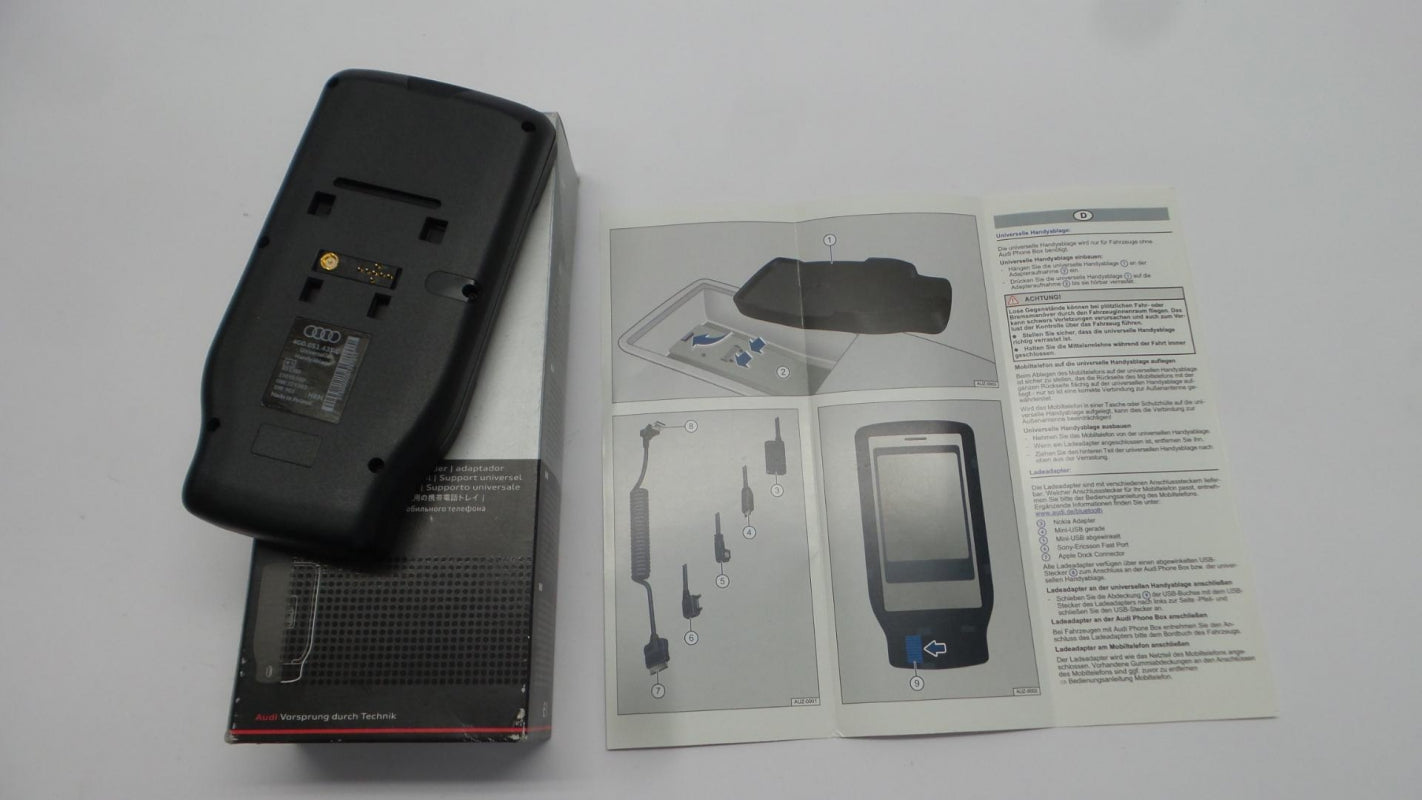 Original AUDI viele Modelle Handy Anschlusssatz Universal mit Type-A 4G0051435C