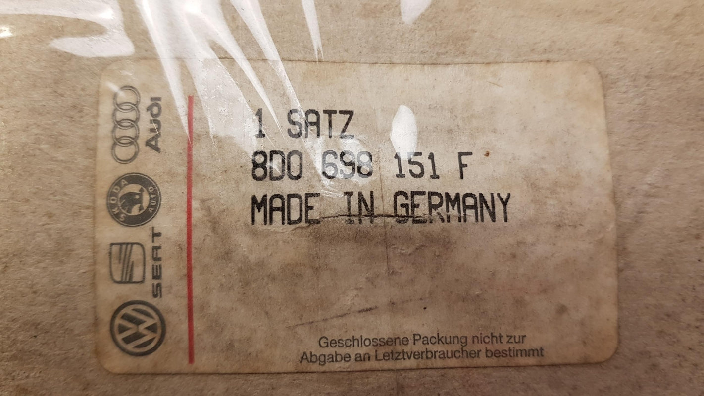 Original OE Volkswagen Bremsbeläge 8D0698151F