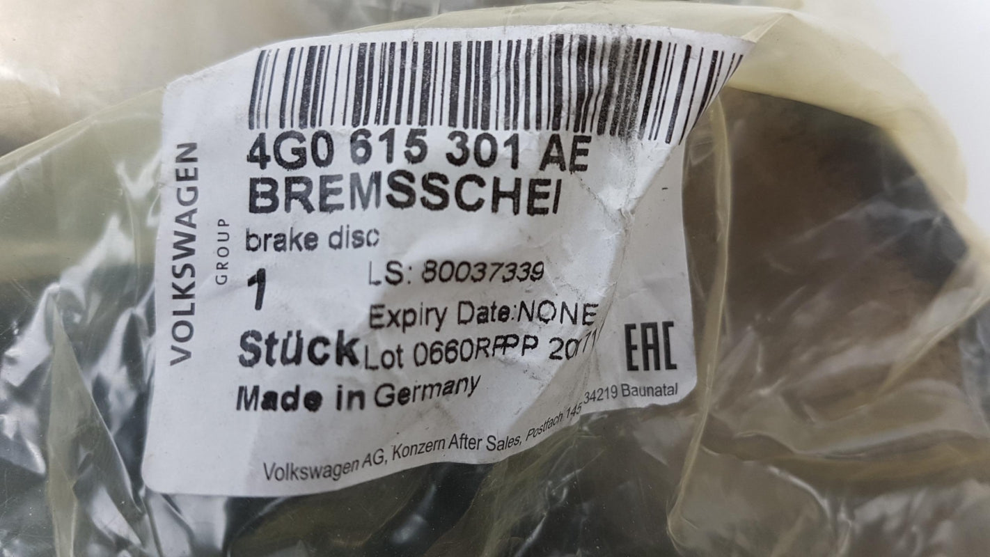 Original AUDI A6 (C7) A7 I Q5 I Bremsscheibe 1-Stück belüftet vorne 4G0615301AE