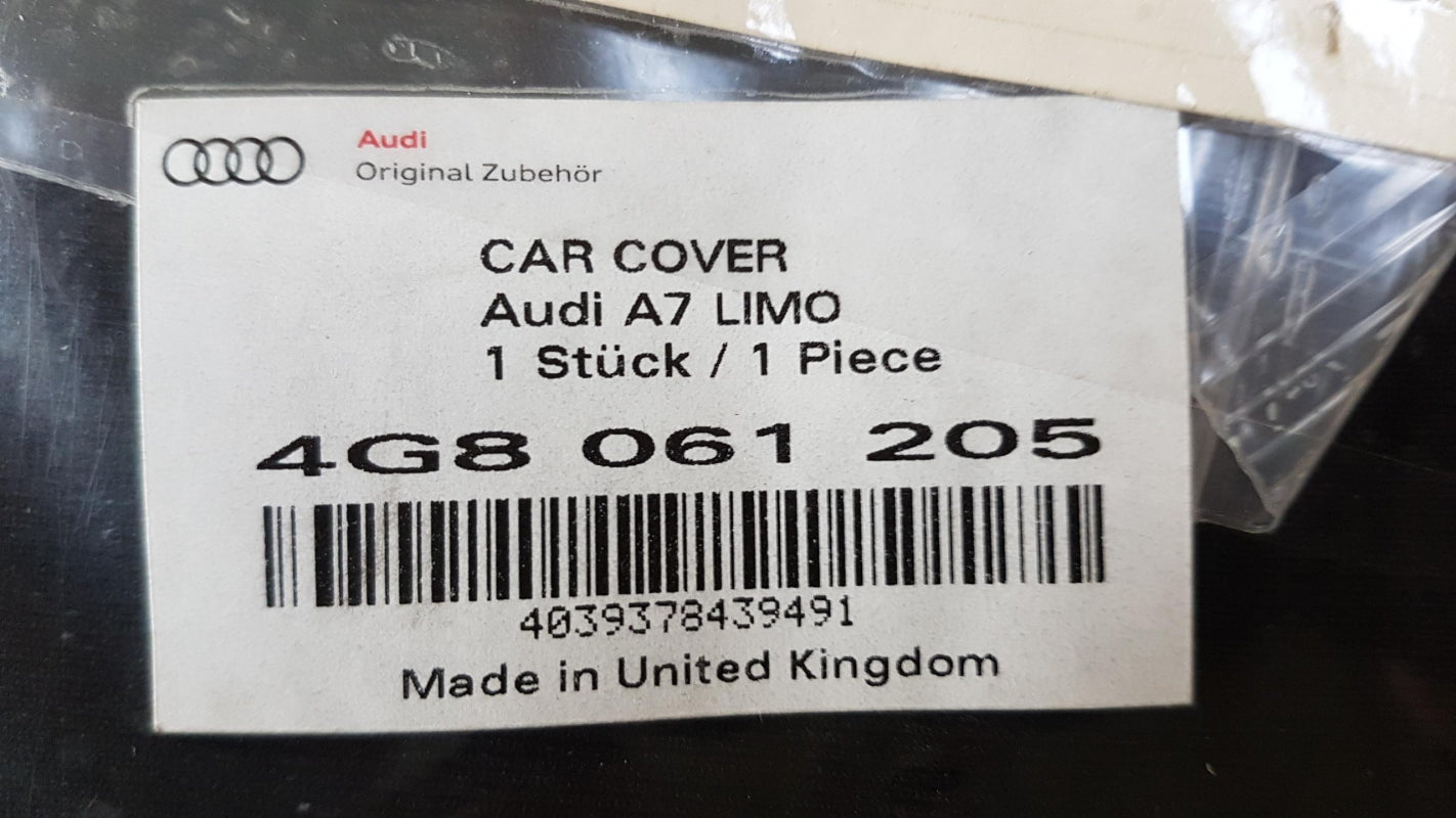 Original AUDI A7 I RS7 Sportback Fahrzeugabdeckung anthrazit 4G8061205
