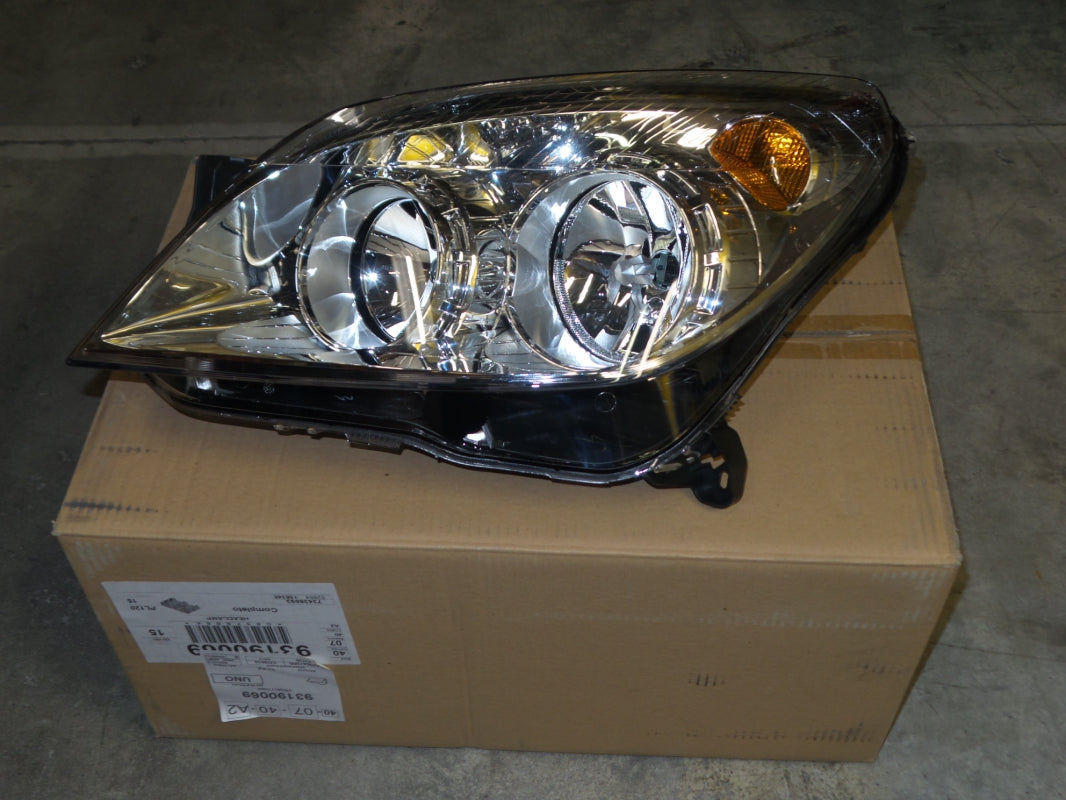 Original OPEL Astra-H Hauptscheinwerfer Frontlicht chrom links 93190069