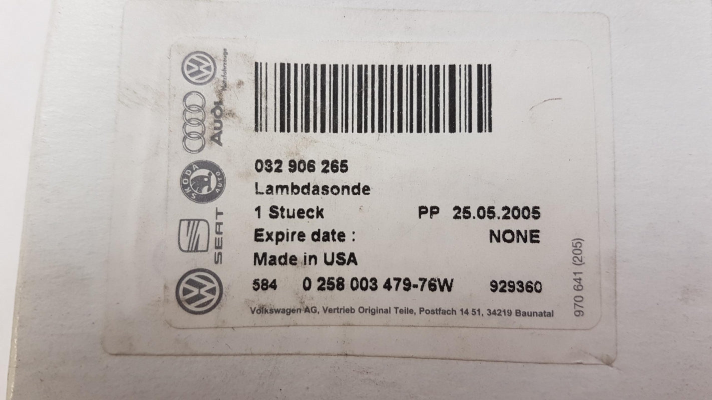 Original OE Volkswagen Lambdasonde 032906265