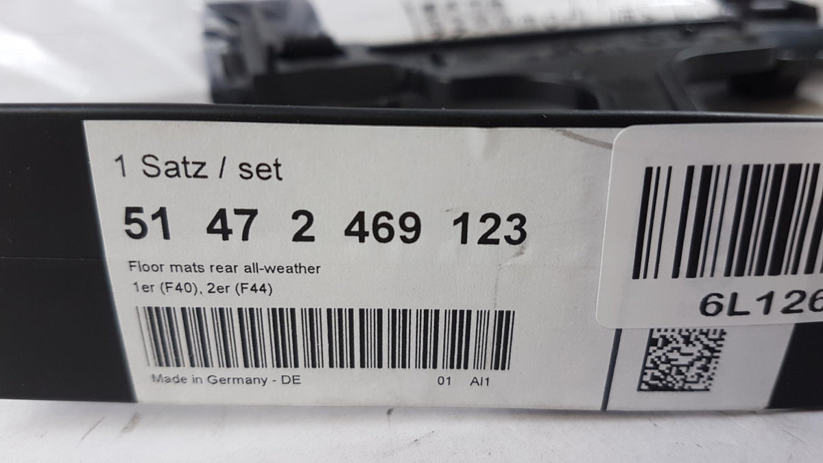Original OE BMW Fußmattensatz 51472469123