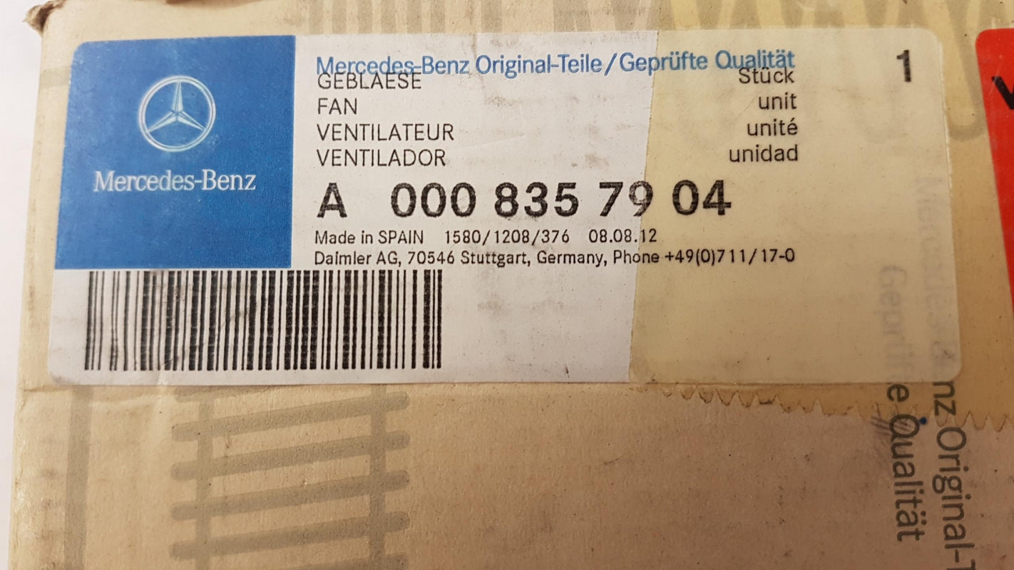 Original OE MERCEDES-BENZ Innenraumgebläse A0008357904
