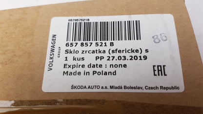 Original SKODA Kamiq /Scala Außenspiegelglas Spiegelglas konvex Links 657857521B