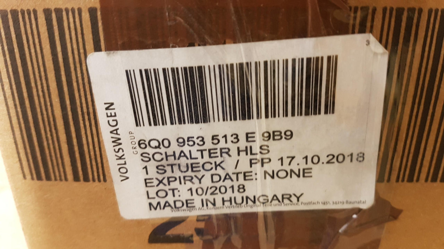 Original OE Volkswagen Lenkstockschalter 6Q0953513E9B9