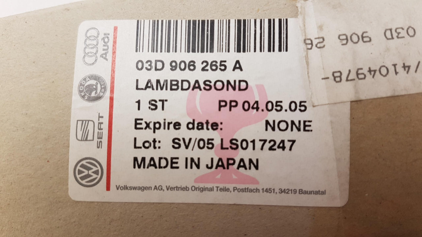 Original SKODA Fabia VW Polo Fox SEAT Ibiza Lambdasonde 03D906265A