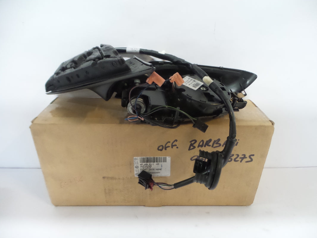 Original AUDI A3 Außenspiegel + Verstelleinheit satinschwarz links 8P1858531L01C
