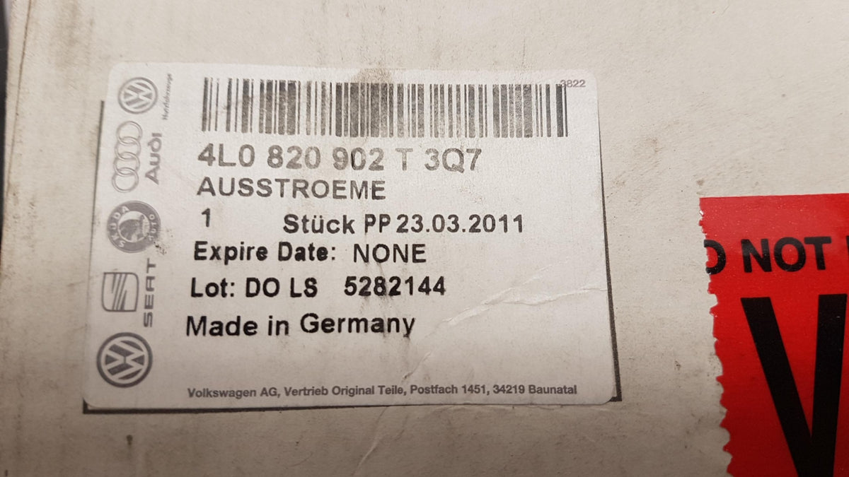 Original AUDI Q7 I Luftdüse aluminium rechts 4L0820902T3Q7