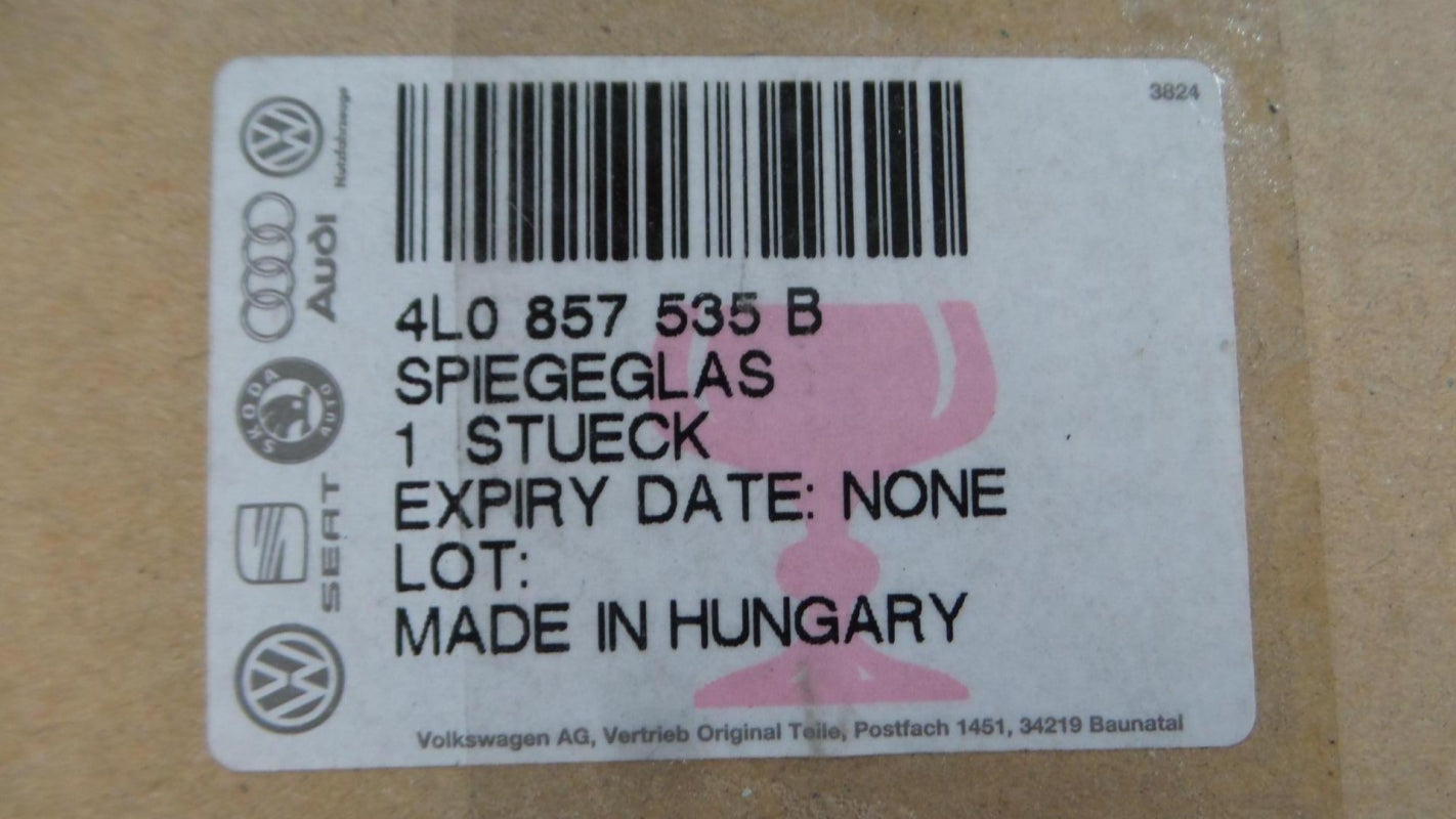 Original AUDI Q7 '07-'09 Außenspiegelglas asphärisch links 4L0857535B