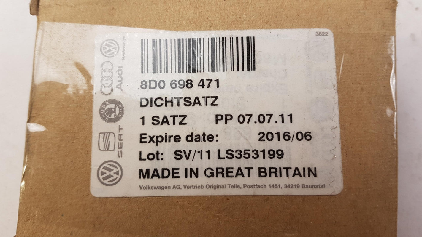 Original OE Volkswagen Bremssattel Dichtungssatz 8D0698471