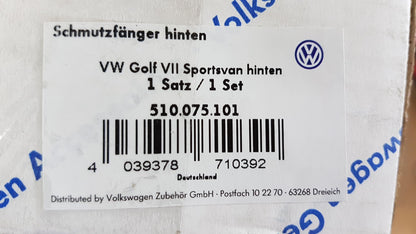 Original VW Golf Sportsvan Schmutzfängersatz 2-stück hinten 510075101