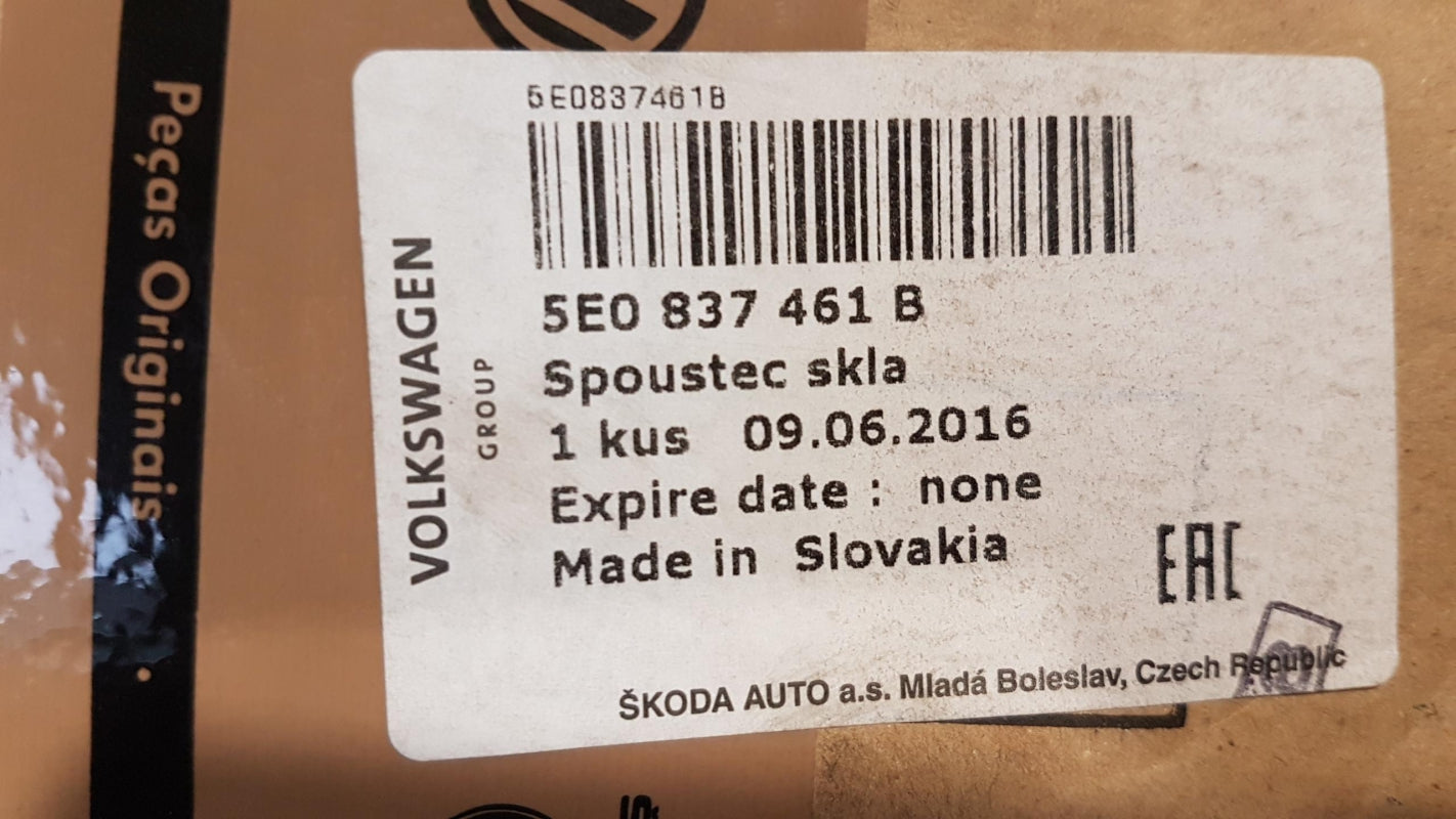 Original SKODA Octavia III '13- Fensterheber vorne links 5E0837461B