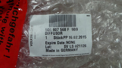 Original VW Golf Mk7 Stoßstangen Diffusor satinschwarz hinten 5G6807568F9B9