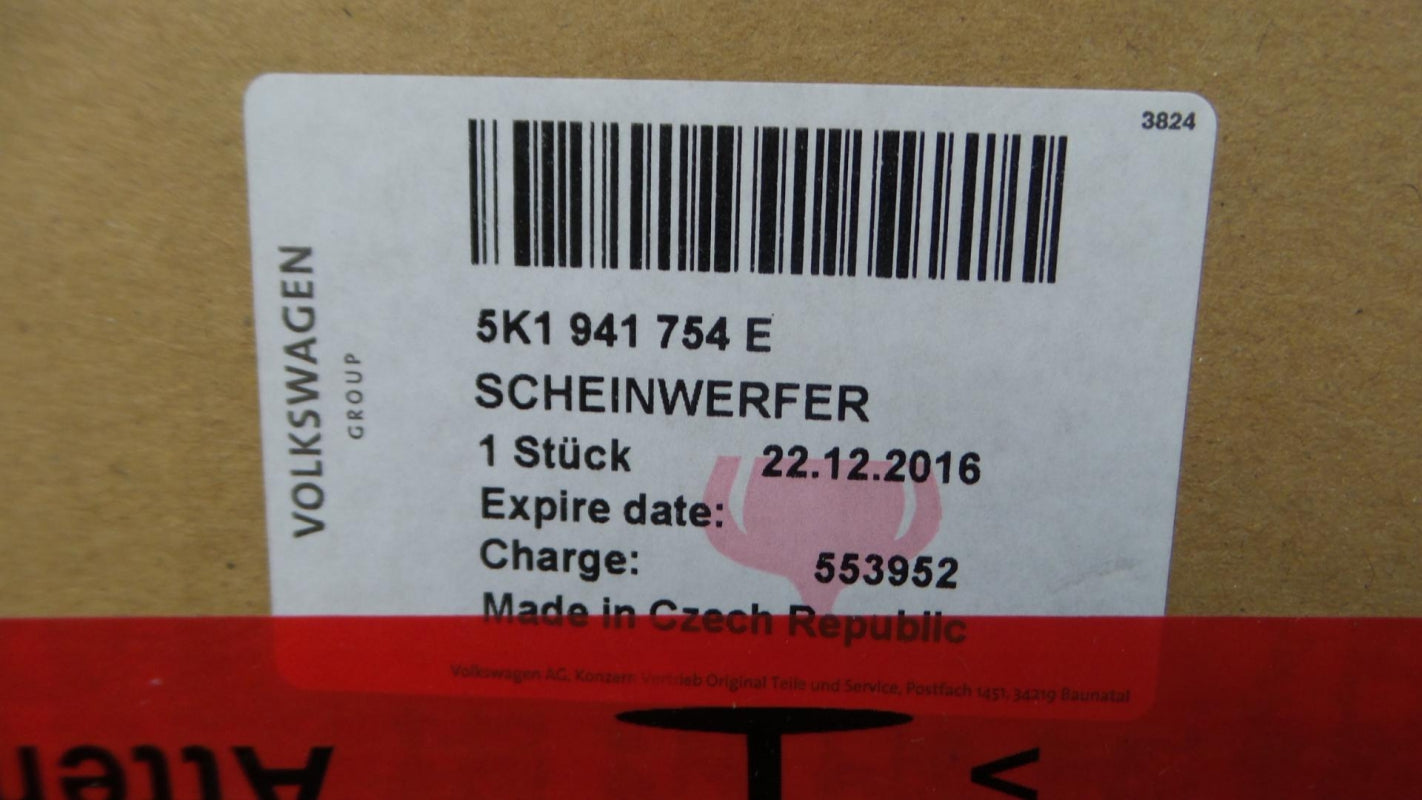 Original VW Golf '09-'14 Hauptscheinwerfer Frontlicht rechts 5K1941754E