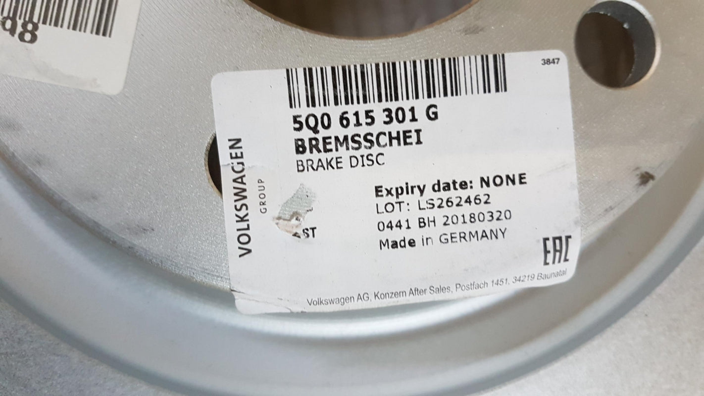 Original AUDI Q2 Q3 VW Golf Tiguan II SEAT Tarraco Bremsscheibe vorne 5Q0615301G