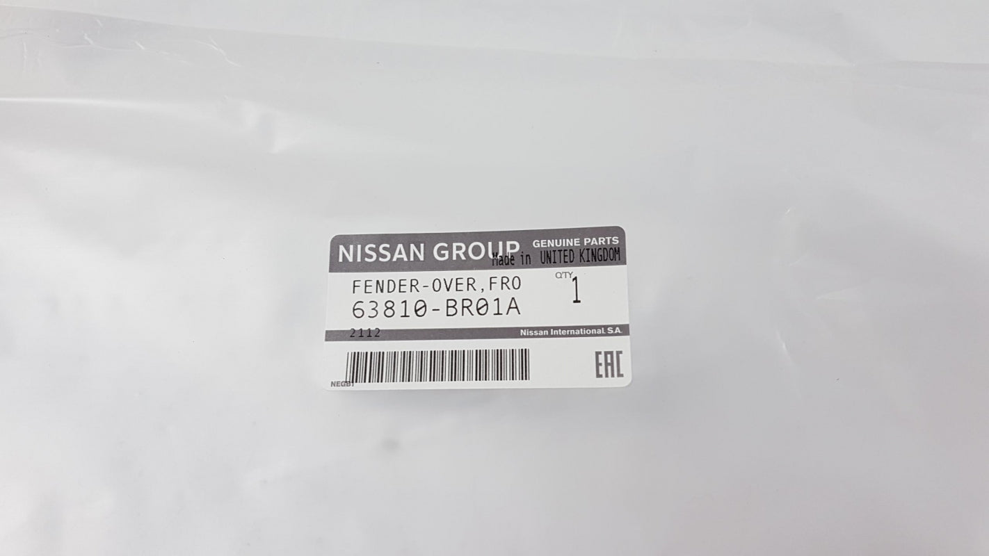 Original NISSAN Qashqai J10E Kotflügel Zierleiste Vorne Rechts 63810BR01A